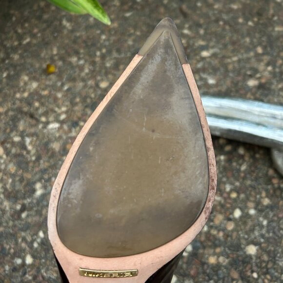 Cole Haan Fiona Low Air Dark Amber Patent Leather High Heel Pumps Size 10AA - Picture 3 of 11